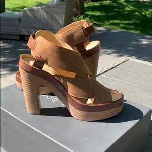 Rag&Bone Sloane Camel Platform Sandal 37.5